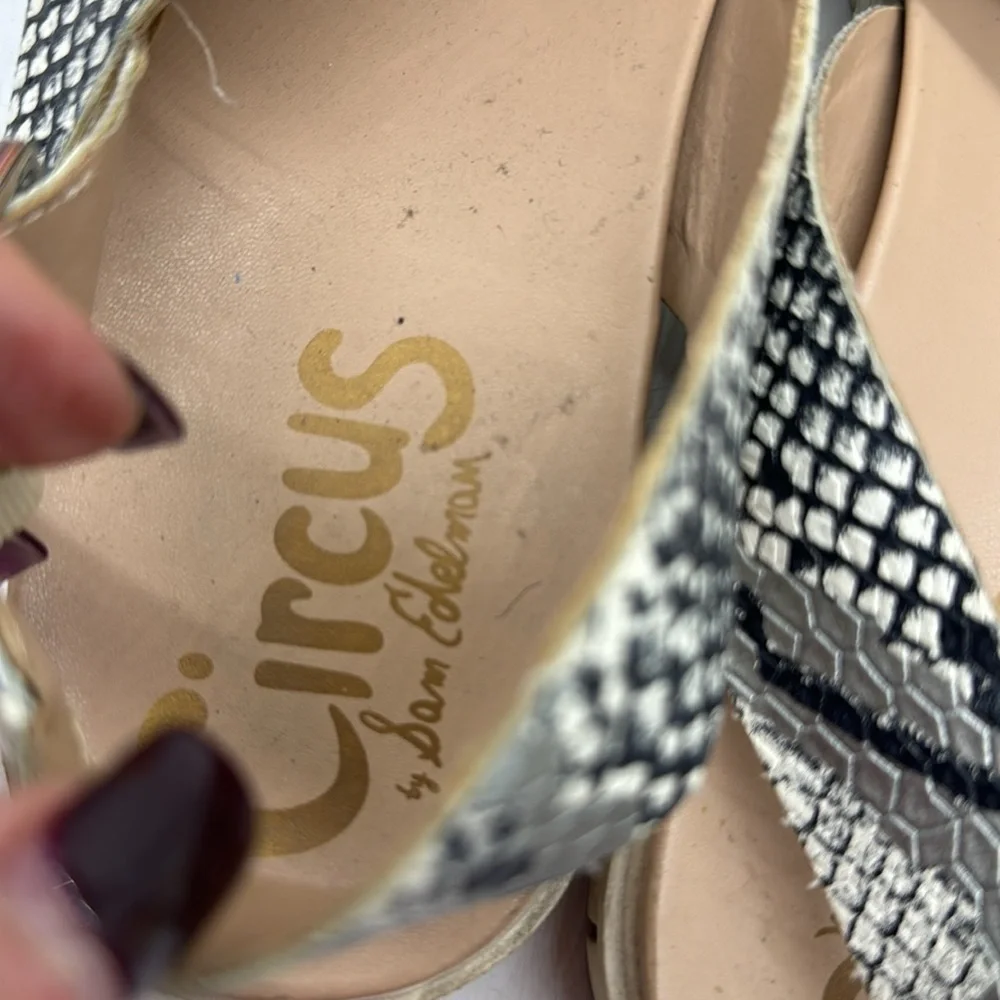 Circus by Sam Edelman Snakeskin Sandals Size 9 MCS4998C